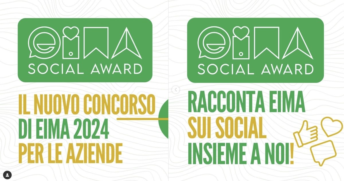 Il nuovo concorso Eima Social Awards premierà l'azienda con la migliore comunicazione Social, effettuata nel mese pre-fiera di ottobre